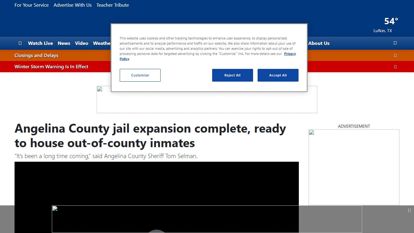 Angelina County jail expansion complete, ready to house out-of-county inmates